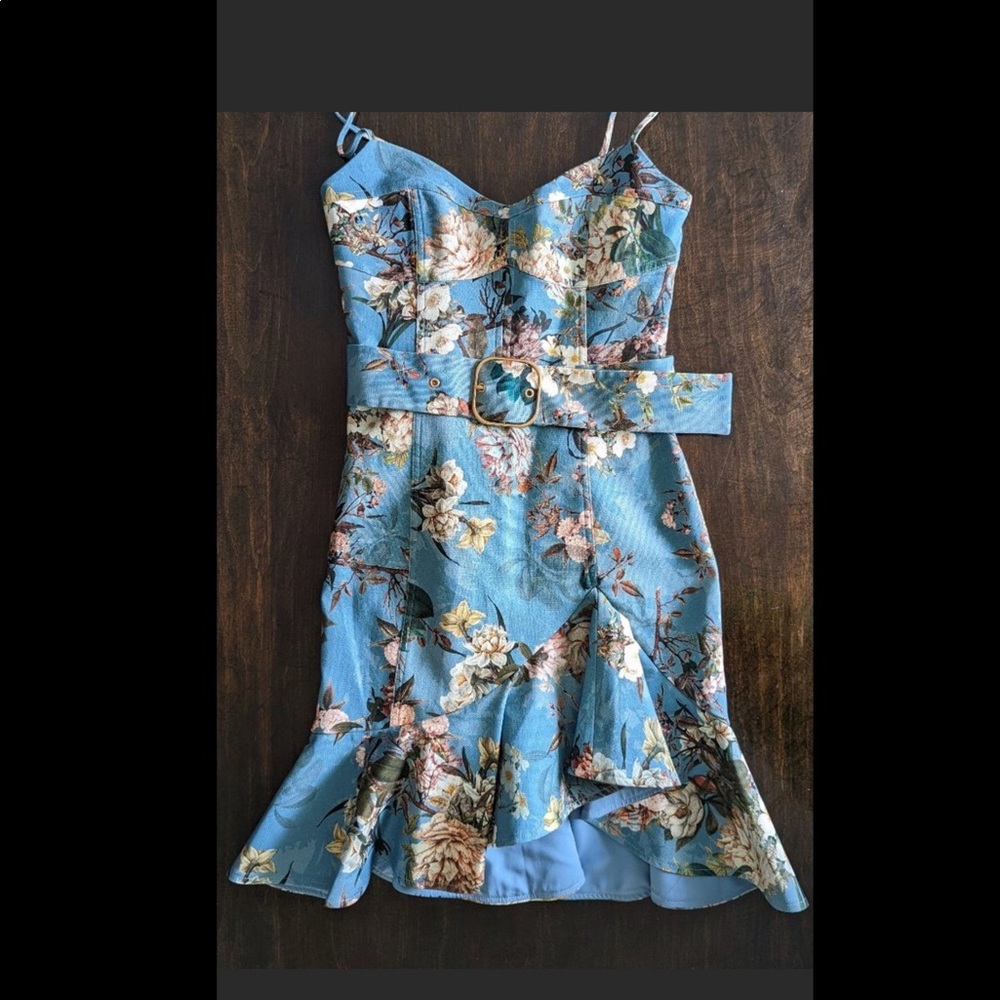 Nicholas blue floral dress